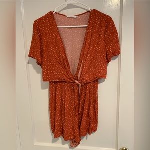 Tie front Romper